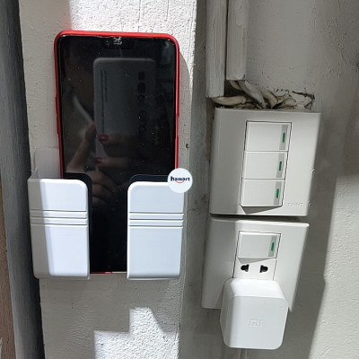 Kệ Dán Tường Đa Năng Hamart Giá Để Điện Thoại Điều Khiển Remote Khay Dán Tường Tiện Lợi