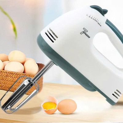 Máy Đánh Trứng Cầm Tay 7 Tốc Độ Công Suất Lớn Tặng Kèm 4 Que Đánh Cao Cấp Thép Không Gỉ - Hàng Chính Hãng - Hàng Nhập Khẩu