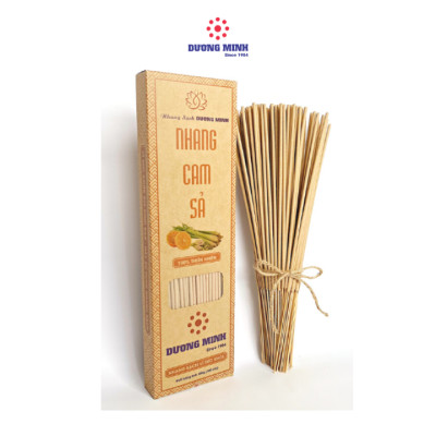 Nhang Cam Sả Dương Minh 20cm 30cm nhang sạch 100% thành phần tự nhiên từ vỏ cam và sả cây nhang thơm rất dịu nhẹ