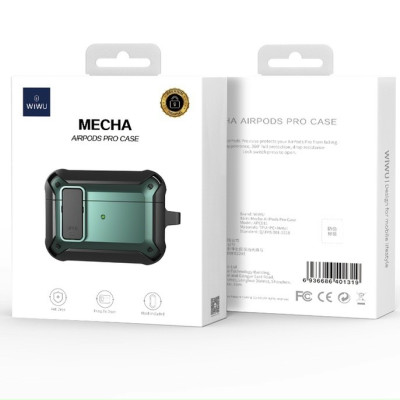 Bao Chống Sốc Wiwu Mecha Case (APC012) Dành Cho Tai Nghe Có Khóa Nắp Chắc Chắn, Tránh Va Đập - Hàng Chính Hãng