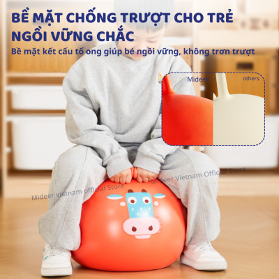 Bóng tập yoga Mideer Sensory Training Bounce Ball, Bóng hơi rèn luyện giác quan cho bé