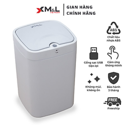 Thùng rác cảm ứng thông minh 18 lít M&L B-JA-18 - Phong cách sang trọng, thanh lịch