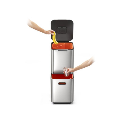 Thùng rác 2 ngăn cao cấp Joseph Joseph 001044 - Totem Compact 40L Waste & Recycling Bin