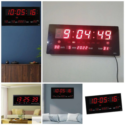 Đồng Hồ Treo Tường Vạn Niên Màn Hình LED Kỹ Thuật Số Mẫu Mới - Báo Thức, Đo Nhiệt Độ Chuẩn