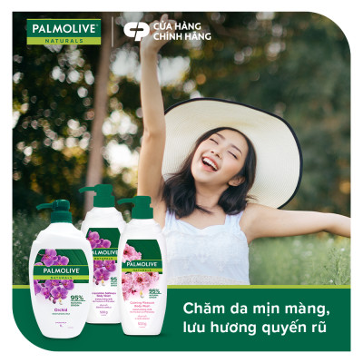 Sữa tắm Palmolive mịn màng quyến rũ 95% chiết xuất từ phong lan 1 Lít