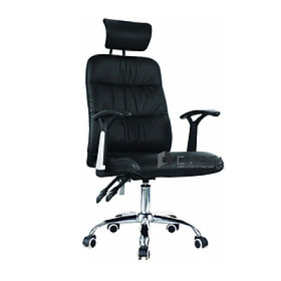 Ghế Trưởng phòng nệm da simili CM4423-P Ghế xoay văn phòng lưng cao ngả lưng nghỉ trưa êm nệm bọc da pvc tay nhựa chữ T ốp PVC chân xoay thép mạ chrome có bánh xe tại HCM
