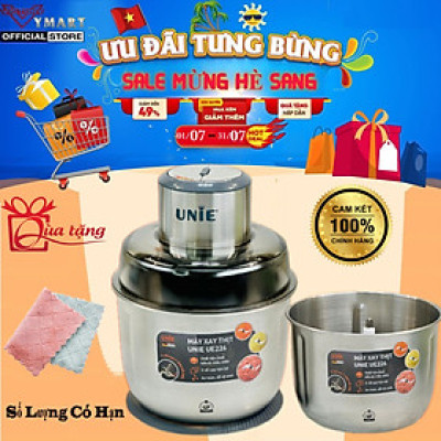 Máy Xay Thịt Cao Cấp Unie UE-226 (UE226)  , 2 Cối Inox, Có Lưỡi Bóc Hành Tỏi, Hàng Chính Hãng