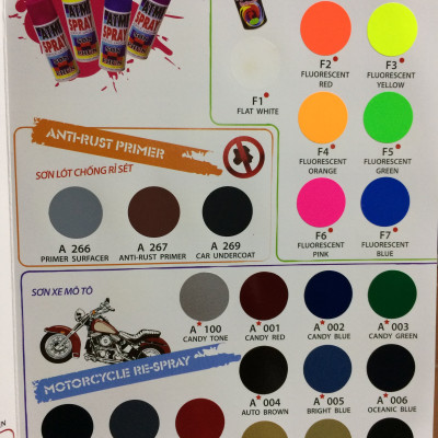 Sơn xịt màu cam phản quang ATM F4