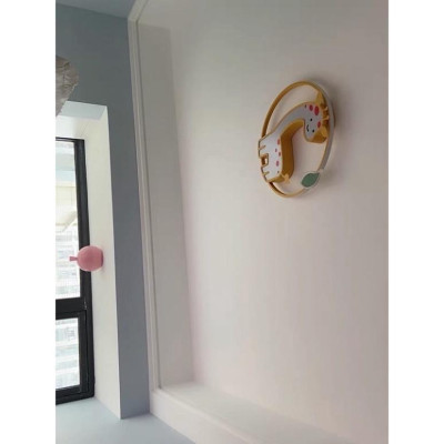 Đèn trần phòng trẻ em,đèn trần hình hươu cao cổ vàng DT