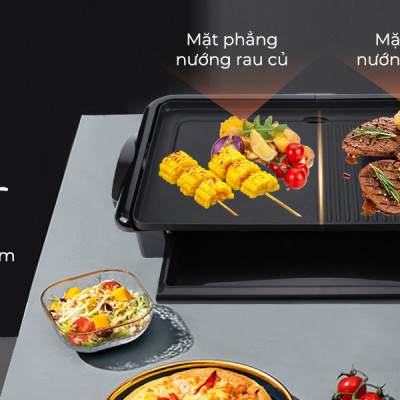 [HỘP QUÀ TẾT] Bếp nướng điện Nagakawa NAG3105 (2000W) - Bảo hành 1 năm - Hàng chính hãng