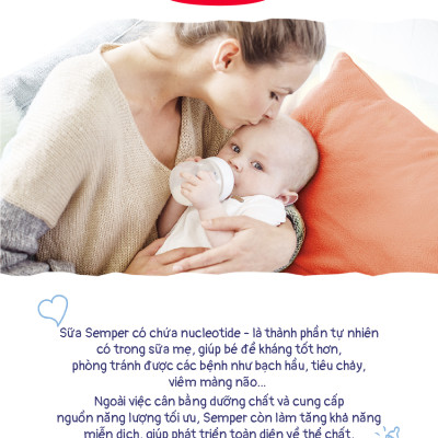 Combo 2 Sữa bột công thức Semper Nutradefense Baby 2 400g/hộp