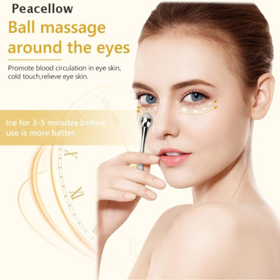 (Hàng Có Sẵn) Cây Lăn Mát Xa Mắt Bằng Hợp Kim Chuyên Dụng Chất Lượng Cao, Thanh Lăn Mắt Chống Bọng Mắt