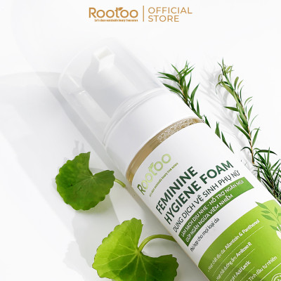 Dung Dịch Vệ Sinh Phụ Nữ Rootoo Thuần Tự Nhiên Hỗ Trợ Giảm Ngứa, Khử Mùi Hôi, Cân Bằng PH, Sạch Dịu Nhẹ 150ml