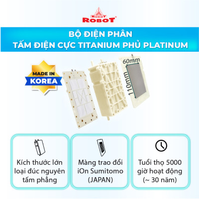 Máy Lọc Nước Điện Giải Nóng Thông Minh ROBOT IonSmart 510 Chức Năng Nóng Thông Minh- Tạo Ra 10 Loại Nước - Hàng Chính Hãng