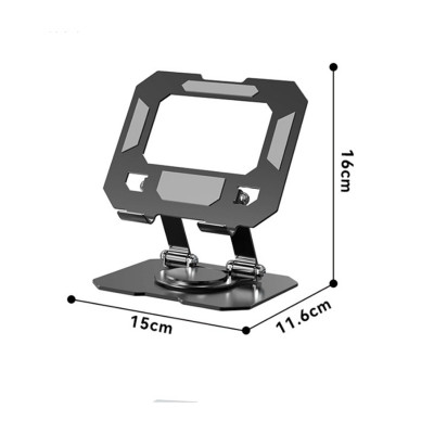 Giá Đỡ Máy Tính Bảng Xoay 360 Độ Chất Liệu Hợp Kim Nhôm, Tản Nhiệt Tốt Giao Màu Ngẫu Nhiên - Hàng Nhập Khẩu