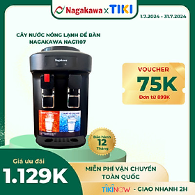 Cây nước nóng lạnh để bàn Nagakawa NAG1107 (500W) - Hàng Chính Hãng