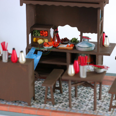 MÔ HÌNH TỰ LẮP RÁP DIY SÀI GÒN XƯA VÀ NAY - HỦ TÍU MÌ GIA - AD08