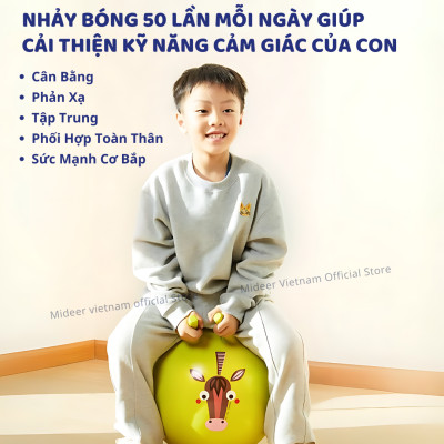 Bóng tập yoga Mideer Sensory Training Bounce Ball, Bóng hơi rèn luyện giác quan cho bé
