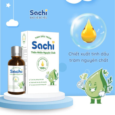 Combo 2 Nước Tắm Thảo Dược Và 1 Dầu Tràm Nguyên Chất Sachi - Tặng 1 Xịt Chống Muỗi Sachi Cho Bé
