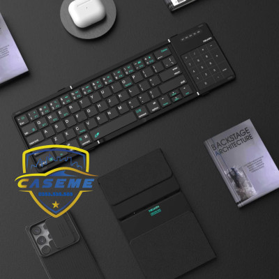 Bàn Phím Bluetooth Gập Gọn Nillkin Cube Chính Hãng – Tích Hợp Touchpad, Bọc Da Cao Cấp, Dùng Cho Smartphone, iPad, Laptop - Hàng Chính Hãng