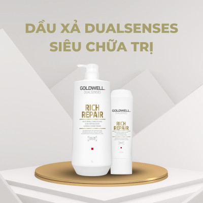 Dầu Xả Goldwell Rich Repair Phục Hồi Tóc Hư Tổn, Chẻ Ngọn Từ Sâu Bên Trong