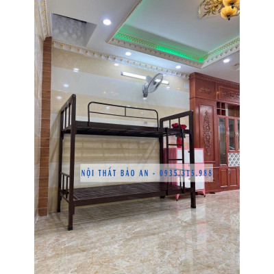 Giường sắt hai tầng hộp 48 cao cấp nhiều kích thước