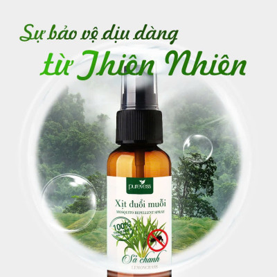 Tinh dầu xịt đuổi muỗi sả chanh Purevess