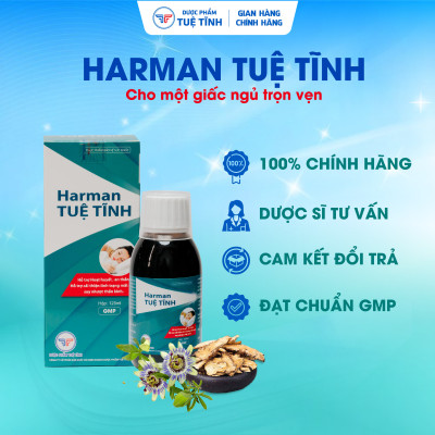 Siro An Thần Ngủ Ngon Harman Tuệ Tĩnh - Hỗ trợ giảm mất ngủ, giúp dễ ngủ và ngủ ngon sâu giấc