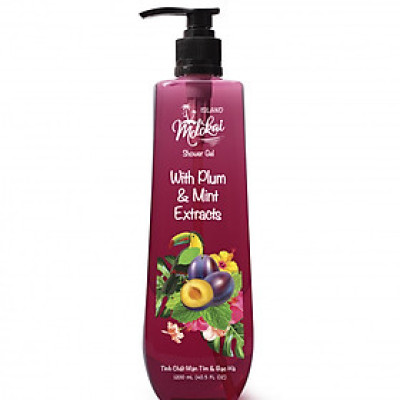 Gel sữa tắm tinh chất mận tím và bạc hà MOLOKAL (1200ml)