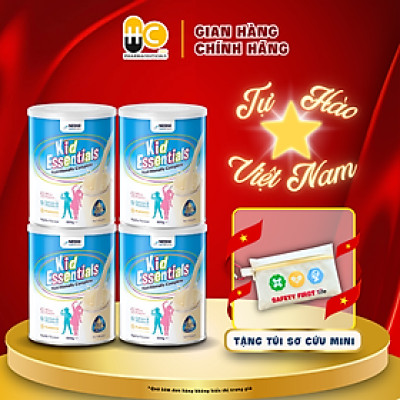 Combo 4 lon Sữa Kid Essentials mẫu mới cho trẻ biếng ăn, chậm tăng cân- 800g [NHẬP KHẨU CHÍNH HÃNG]