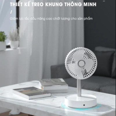 Quạt Tích Điện Để Bàn Xiaomi 3life 008 Sử Dụng 6-24 Giờ Liên Tục Tùy Cấp Độ Gió - Hàng Nhập Khẩu