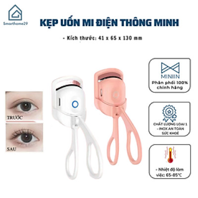Máy Uốn Mi Điện Thông Minh - Kẹp Uốn Mi Nhiệt Đa Năng Nhỏ Gọn Làm Cong Nhanh Chóng Kèm Sạc USB Tiện Lợi - HÀNG CHÍNH HÃNG MINIIN