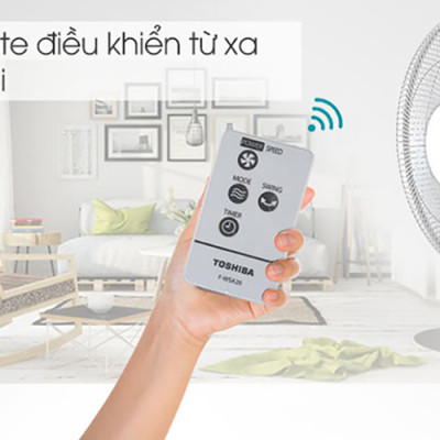 Quạt Treo Tường Toshiba F-WSA20(H)VN (55W) - Xám - Hàng chính hãng