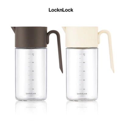Bình đựng dầu ăn thủy tinh LocknLock 550ml CKO208, Hàng chính hãng, nắp mở tự động, miệng bình rộng, có tay cầm -JoyMall