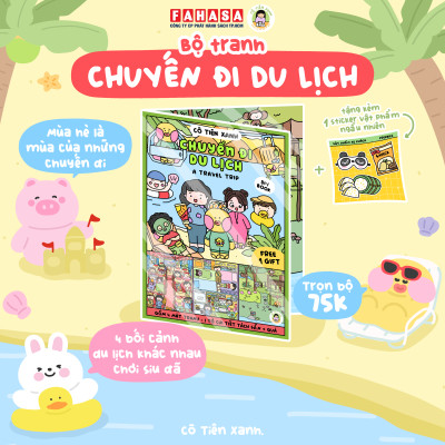 Bộ Tranh Tương Tác Cô Tiên Xanh - Chuyến Đi Du Lịch