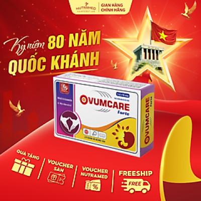 Ovumcare Forte hỗ trợ hiếm muộn, bổ trứng, tăng khả năng thụ thai tự nhiên (30 viên) - Nutramed