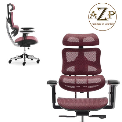 Ghế Giám Đốc, Ghế Văn Phòng Khung Thép 100% AZP FURNITURE Ergonomic AZP-9137 Phân Khúc Cao Cấp - Dòng Full Lưới - Best Choice Hỗ trợ Lưng