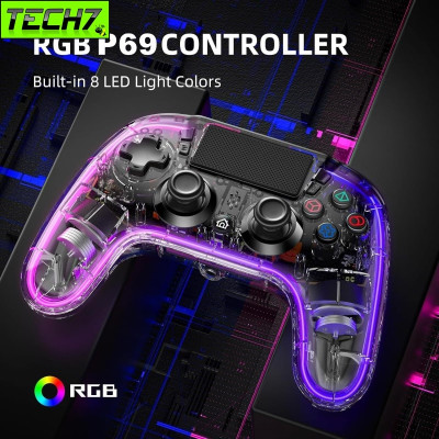 Gamepad Tay Game Không dây Bluetooth P69 RGB cho máy tính - điện thoại - máy tính bảng - hàng nhập khẩu