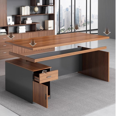 Bàn giám đốc gỗ MDF đơn giản , phong cách hiện đại BGD409 - NỘI THẤT LẮP RÁP VIENDONGADV