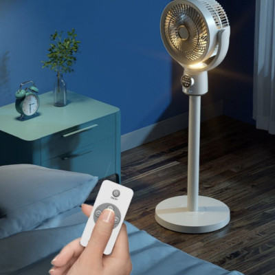 Quạt Tích Điện Mi-Lux F188 Đối Lưu Không Khí Thế Hệ Mới Pin 8000mAh Tích Điện 20- 60 Giờ Gồm 4 Cấp Độ GióTích Hợp Đèn Ngủ - Hàng Chính Hãng