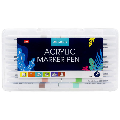 Hộp 36 Bút Lông Màu Acrylic Marker - Sheng Bo Shi 206A