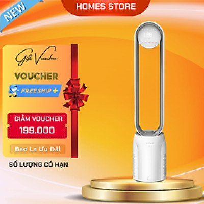 Quạt Không Cánh Xiaomi Keheal A4 Pro Tiếng Việt Kiêm Lọc Không Khí Cấp 12 Cấp Độ Gió Độ Ồn Thấp Tạo Lọc Khử Khuẩn Ion - Hàng Chính Hãng