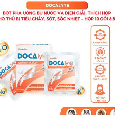 Vemedim Doca lyte Bột Pha Uống Bù Điện Giải Cấp Tốc cho Chó Mèo - Gói 6.8g