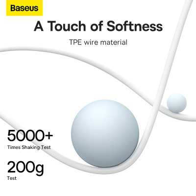 Tai nghe có dây Baseus Encok H18 Wired Earphones 3.5mm - Hàng chính hãng