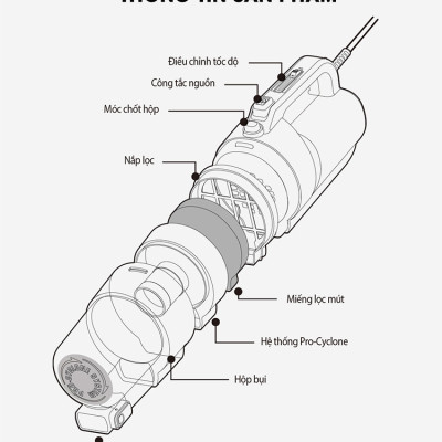 Máy Hút Bụi Lock&Lock ENV336BLK (400W) - Hàng Chính Hãng