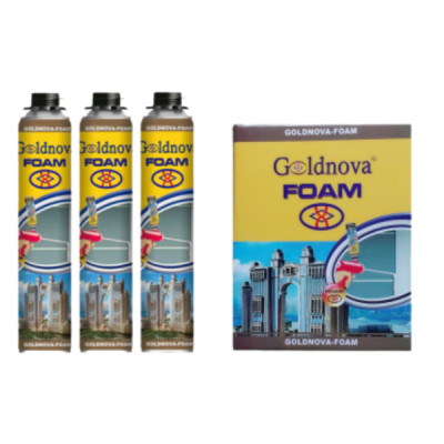 Keo Bọt (FOAM) Goldnova- 3 Hộp; Hộp =12 Lon/750ml