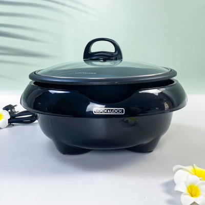 Nồi lẩu điện LocknLock 5L EJP431SN - EJP331BLK - Hàng Chính Hãng Bảo Hành 2 Năm