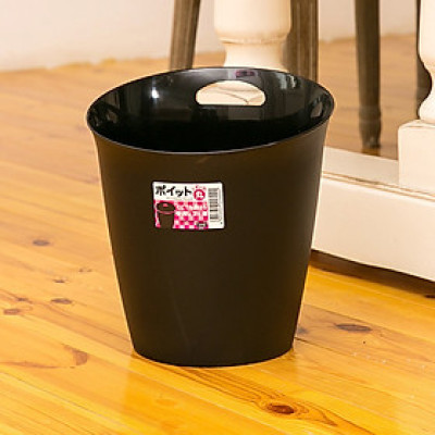 Thùng rác văn phòng tròn 5.5 lít, màu sắc với gam màu tối giản cho không gian thêm phần sang trọng - nội địa Nhật Bản 