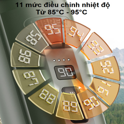 Máy pha cà phê cầm tay chuyên nghiệp Espresso 3 trong 1, dùng pin có thể pha cả nóng và lạnh thương hiệu Mỹ cao cấp HiBREW H4C - Hàng Nhập Khẩu