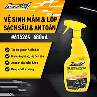 Xịt Làm Sạch Mâm & Vỏ Xe FORMULA 1 615264 680ml Đánh Bay Bụi Phanh Sáng Bóng Tức Thì - Nhập Khẩu Chính Hãng